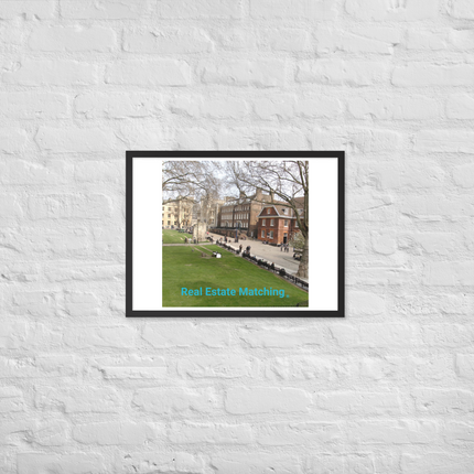 Beautiful Park Framed photo paper poster with realestatematching without key Logo