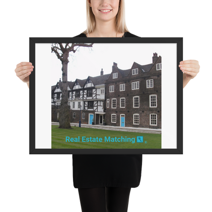Beautiful Palace Framed photo paper poster with realestatematching with key Logo
