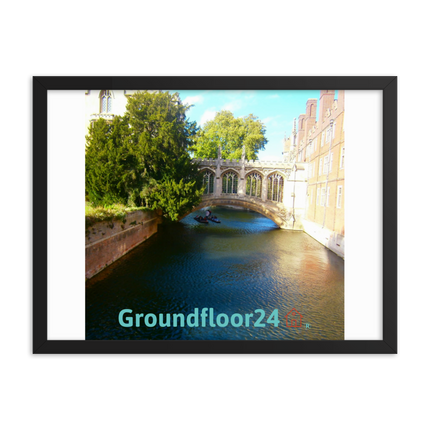Beautiful Canel Framed photo paper poster with Groundfloor24 with House Logo