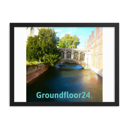 Beautiful Canel Framed photo paper poster with Groundfloor24 without House Logo