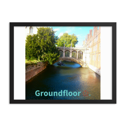 Beautiful Canel Framed photo paper poster with Groundfloor with House Logo