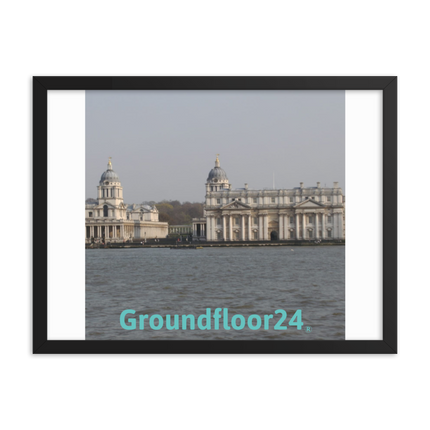 Riverside Beauty Framed photo paper poster with Groundfloor24 without House Logo