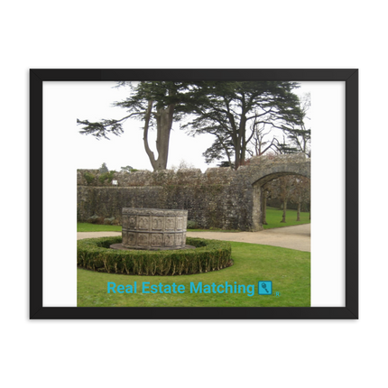 Nature's Wonders Framed photo paper poster with realestatematching with key Logo