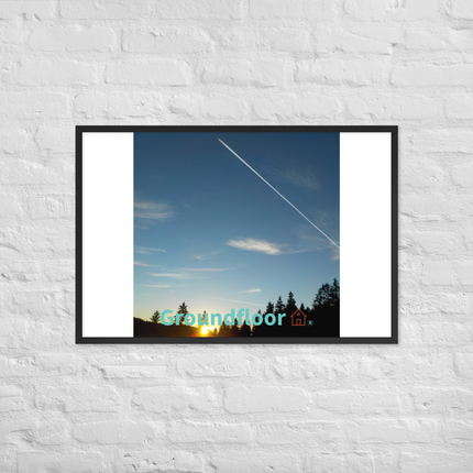 Attractive Sinari Framed photo paper poster with Groundfloor with House Logo