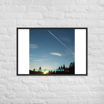Attractive Sinari Framed photo paper poster with groundfloorview24 with House Logo