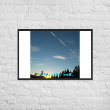Attractive Sinari Framed photo paper poster with realestatematching with key Logo