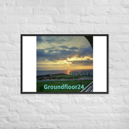 Natural View Framed photo paper poster with Groundfloor24 without House Logo