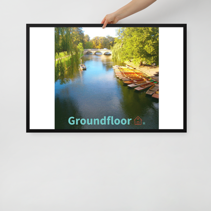 Beautiful Nature Framed photo paper poster with Groundfloor with House Logo