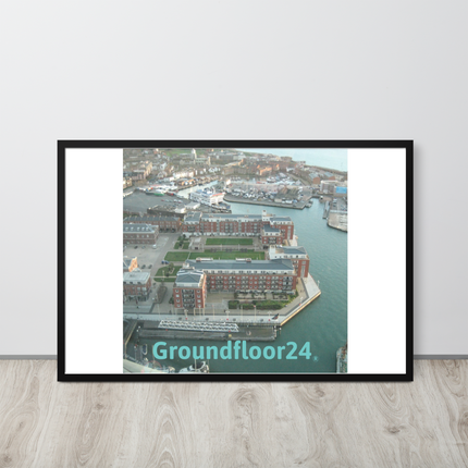 Nice City Framed photo paper poster with Groundfloor24 without House Logo