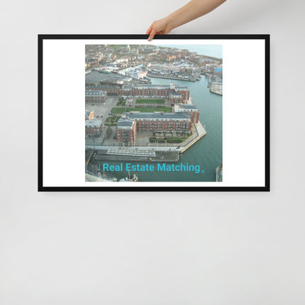 Nice City Framed photo paper poster with realestatematching without key Logo