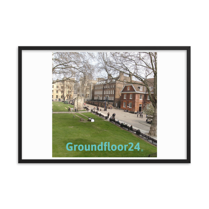 Beautiful Park Framed photo paper poster with Groundfloor24 without House Logo