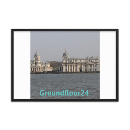 Riverside Beauty Framed photo paper poster with Groundfloor24 without House Logo