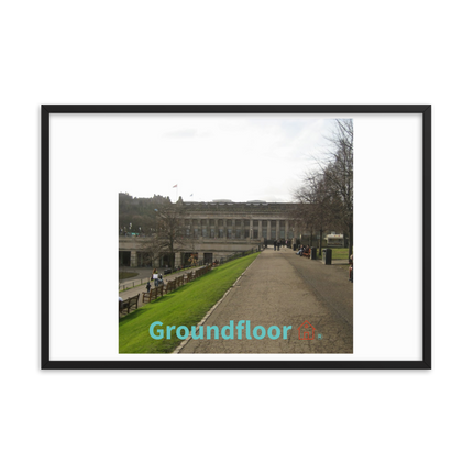 Majestic Palace Framed photo paper poster with Groundfloor with House Logo