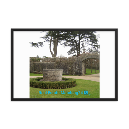 Nature's Wonders Framed photo paper poster with realestatematching24 with key Logo