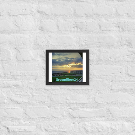 Natural View Framed photo paper poster with Groundfloor24 without House Logo