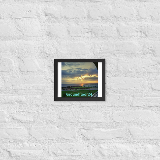 Natural View Framed photo paper poster with Groundfloor24 without House Logo