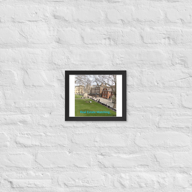 Beautiful Park Framed photo paper poster with realestatematching without key Logo