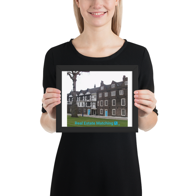 Beautiful Palace Framed photo paper poster with realestatematching with key Logo