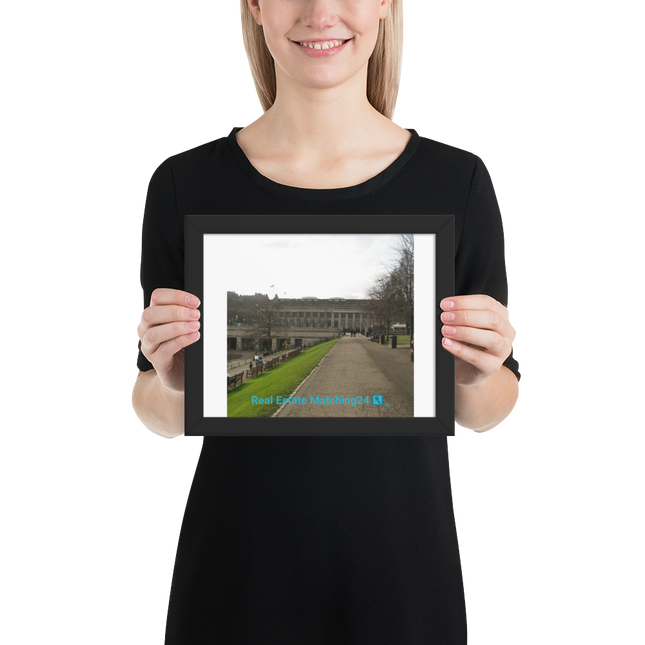 Majestic Palace Framed photo paper poster with realestatematching24 with key Logo