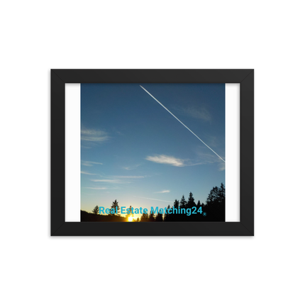 Attractive Sinari Framed photo paper poster with realestatematching24 without key Logo