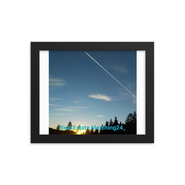Attractive Sinari Framed photo paper poster with realestatematching24 without key Logo