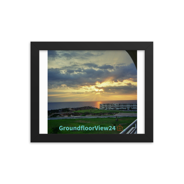 Natural View Framed photo paper poster with groundfloorview24 with House Logo