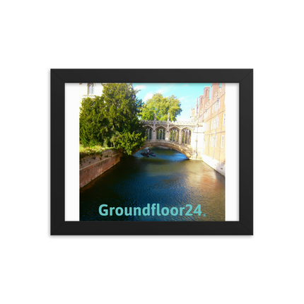 Beautiful Canel Framed photo paper poster with Groundfloor24 without House Logo