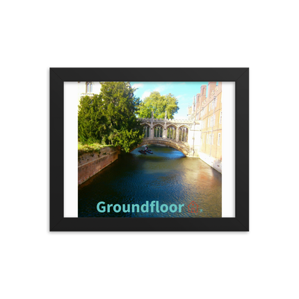 Beautiful Canel Framed photo paper poster with Groundfloor with House Logo