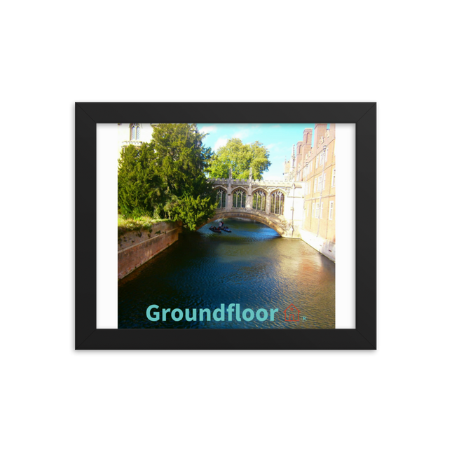 Beautiful Canel Framed photo paper poster with Groundfloor with House Logo