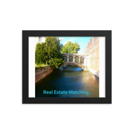 Beautiful Canel Framed photo paper poster with realestatematching without key Logo
