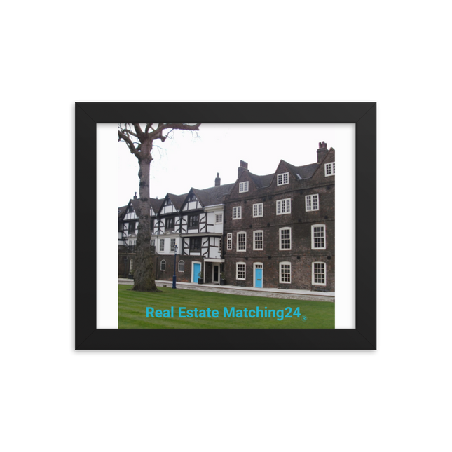 Beautiful Palace Framed photo paper poster with realestatematching24 without key Logo