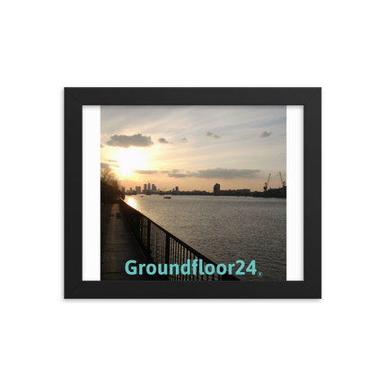 Awesome River View Framed photo paper poster with Groundfloor24 without House Logo