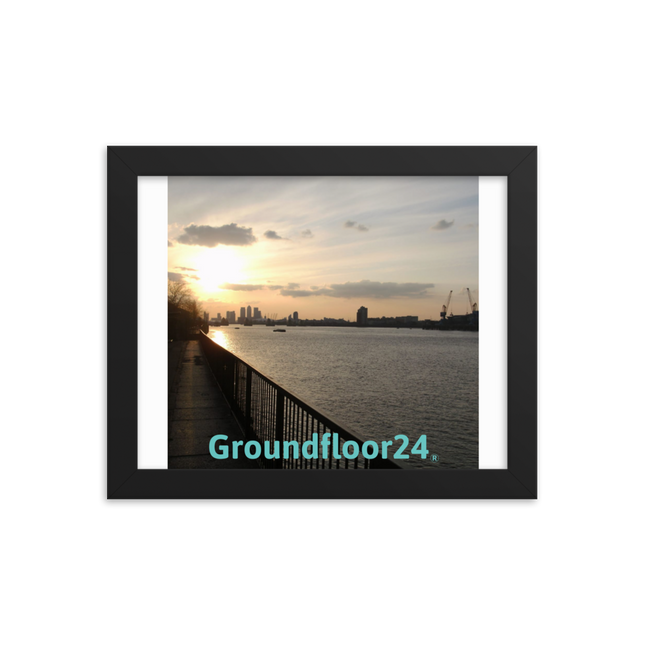 Awesome River View Framed photo paper poster with Groundfloor24 without House Logo