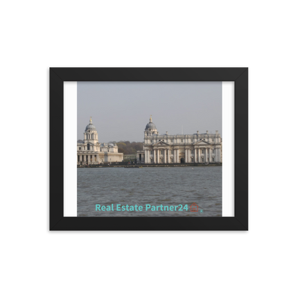 Riverside Beauty Framed photo paper poster with realestatepartner24 with house Logo