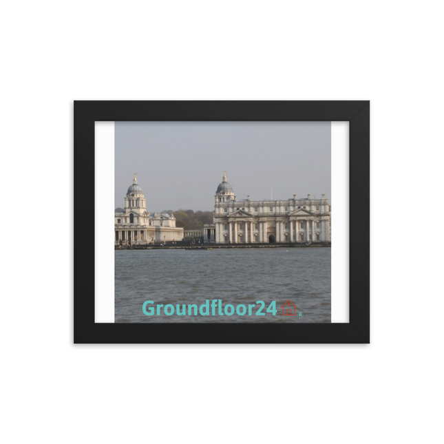 Riverside Beauty Framed photo paper poster with Groundfloor24 with House Logo