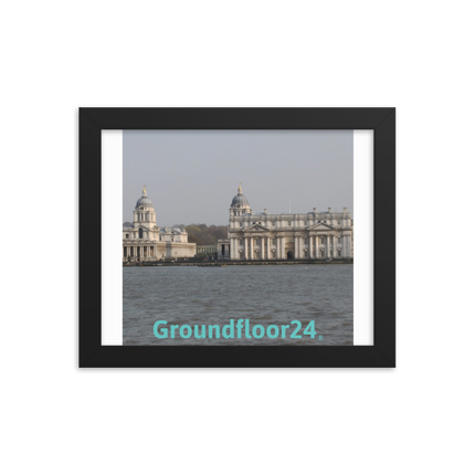 Riverside Beauty Framed photo paper poster with Groundfloor24 without House Logo