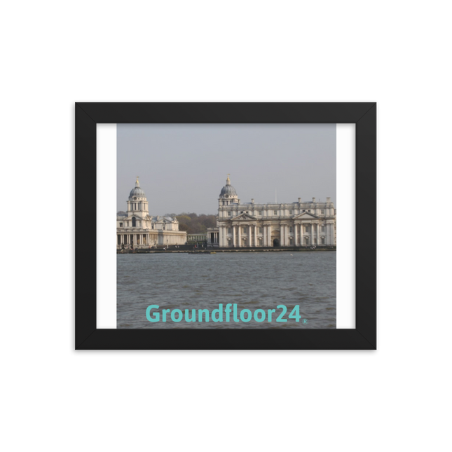 Riverside Beauty Framed photo paper poster with Groundfloor24 without House Logo
