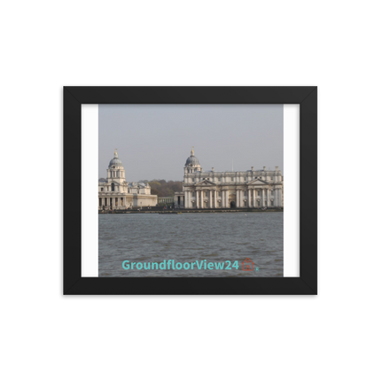 Riverside Beauty Framed photo paper poster with groundfloorview24 with House Logo