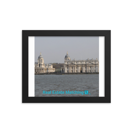 Riverside Beauty Framed photo paper poster with realestatematching with key Logo