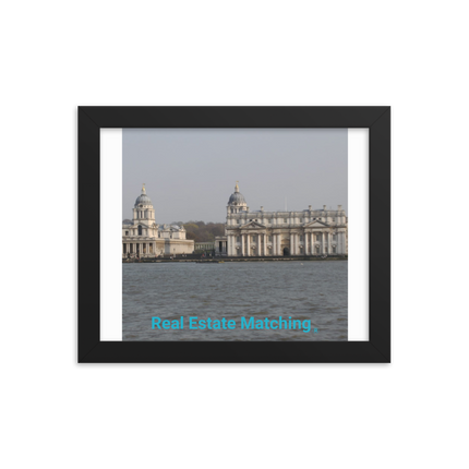 Riverside Beauty Framed photo paper poster with realestatematching without key Logo