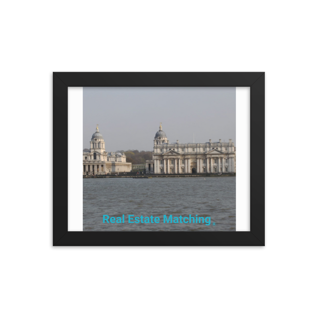 Riverside Beauty Framed photo paper poster with realestatematching without key Logo