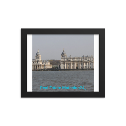 Riverside Beauty Framed photo paper poster with realestatematching24 without key Logo