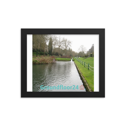 Lakeside Beauty Framed photo paper poster with Groundfloor24 with House Logo
