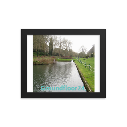 Lakeside Beauty Framed photo paper poster with Groundfloor24 without House Logo