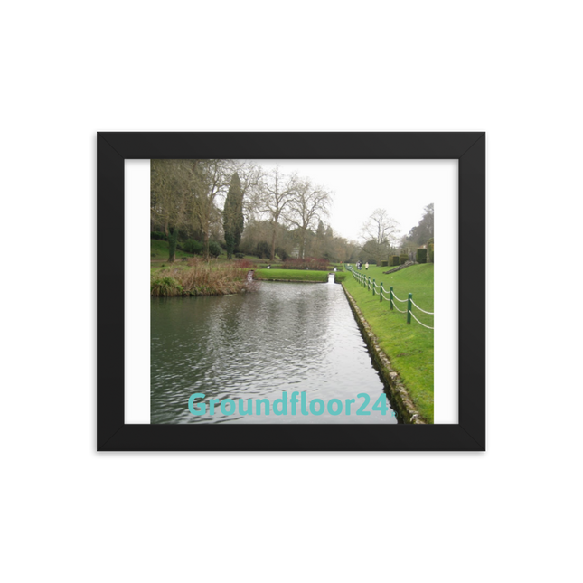Lakeside Beauty Framed photo paper poster with Groundfloor24 without House Logo