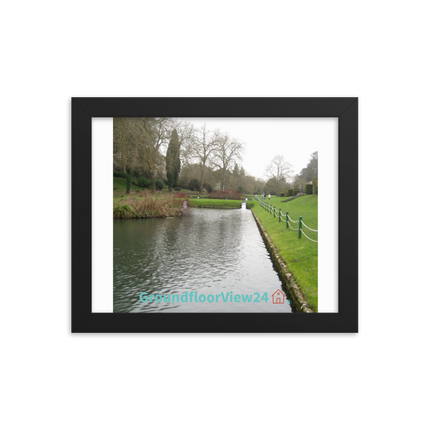 Lakeside Beauty Framed photo paper poster with groundfloorview24 with House Logo