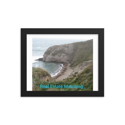 Sea & Hills Framed photo paper poster with realestatematching without key Logo