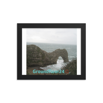 Coastal Escape Framed photo paper poster with Groundfloor24 with House Logo