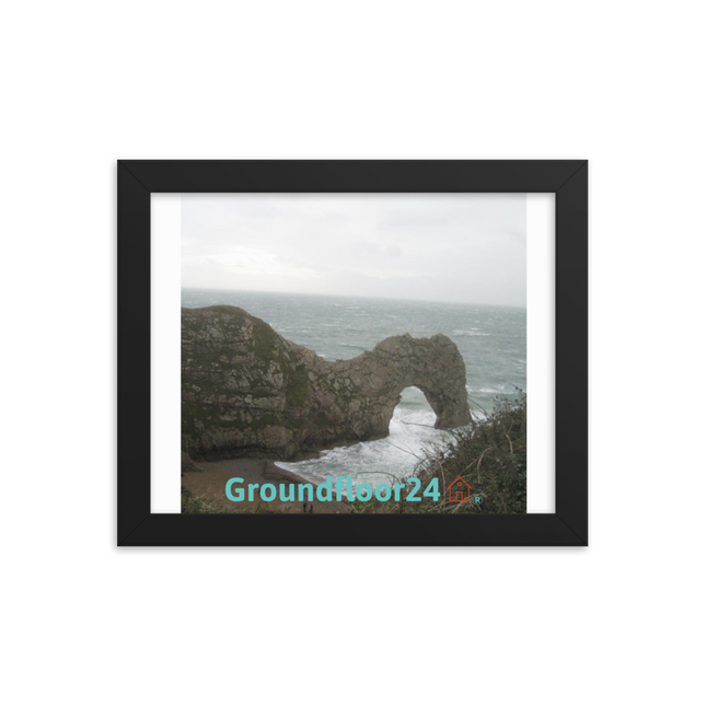 Coastal Escape Framed photo paper poster with Groundfloor24 with House Logo