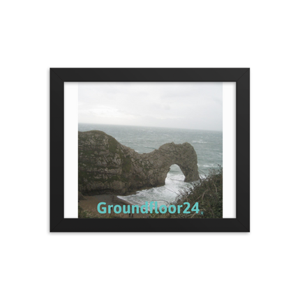 Coastal Escape Framed photo paper poster with Groundfloor24 without House Logo